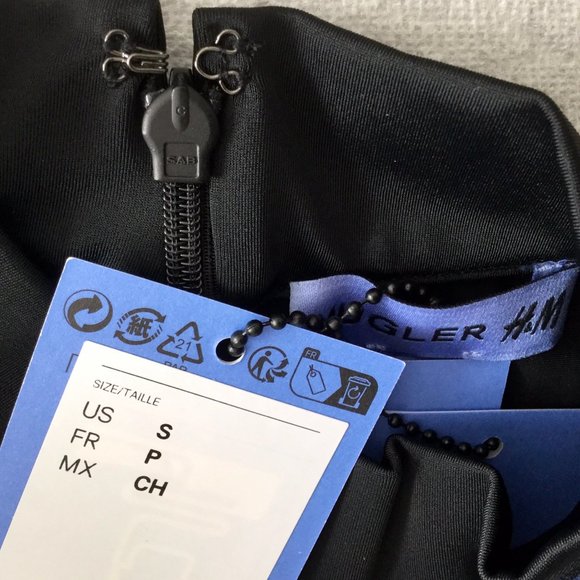 Mugler x H&M Mesh-Paneled Mini Dress - Picture 4 of 5